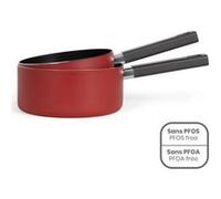 Set 2 casseroles aluminium 18 / 20 cm Livoo MEP154R rouge G