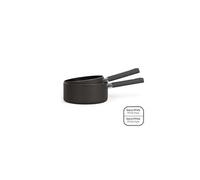 LIVOO Set 2 casseroles aluminium MEP154N 18/20 cm tous feux sans PFOA ni PFOS noir