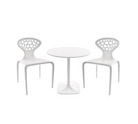 Set 2 chaises + 1 table Supernatural table H x Ø 71x73cm
