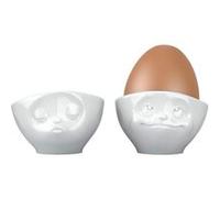 Set 2 coquetiers en porcelaine Tassen - Bisou et Rêveur G