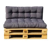 Set 2 Coussins D'extérieur Gris Anthracite - RIOUGA