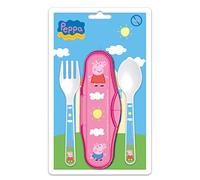 Set 2 cubiertos estuche Peppa Pig baby