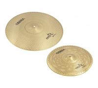 Set 2 Cymbales Silencieuces Mute - 14" 20" - Finition Brass