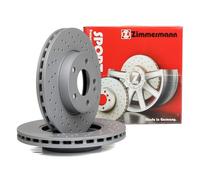 Set 2 Disques Avant Forés 305mm ZIMMERMANN Alfa Romeo Giulia 2.0 TB 2.2 D