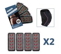 Set 2 Électrodes Rechange 8 Coussinets Hydroge Compatible Avec Bottom Toner Et System-Mini Slendertone