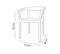 Set 2 Fauteuil Peach