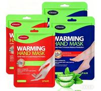 Set 2 Masques Chauffants Pieds et Mains - Action Réconfortante, Élimine les Peaux Mortes, Laisse la Peau Douce et Nourrie