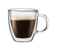 - Set 2 mugs à espresso, double paroi, avec anse, 0.15 l