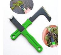 Set 2 Outils de Désherbage Manuel. Couteau avec Lame en V : déracine en profondeur Pissenlits ou Chardons. Couteau Grattoir d’Angle : élimine Mousse et Mauvaise Herbe dans les Joints de Carrelage.