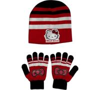 Set 2 pièces bonnet + gant Hello kitty (Bonnet gants -c -nr)