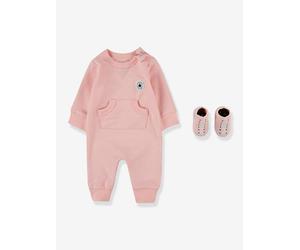 Set 2 pièces combinaison courte + chaussettes Lil Chuck rose pâle 3M(60CM)