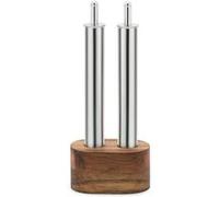 Set 2 pièces huile et vinaigre inox avec socle en bois IPAC