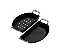 Set 2 plats demi-lune pour Kamado Joe