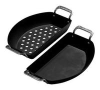 Kamado Joe Karbon KJ15124822 Ensemble de poêles Demi-Lune en Acier Noir