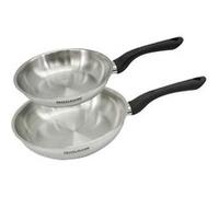 Set 2 poêles 20 et 24 cm en inox Fackelmann Geneva inox
