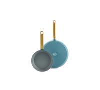 Set 2 Poêles 20 et 28 cm aluminium forgé revêtement céramique- Evolution bleu al