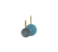 Set 2 Poêles 20 et 28 cm aluminium forgé revêtement céramique- Evolution bleu - - Bleu - Aluminium