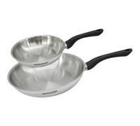 Set 2 poêles 20 et 28 cm en inox Geneva Fackelmann