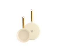 Set 2 Poêles 20 et 28 cm Evolution crème - Greenpan - Beige - Aluminium Beige