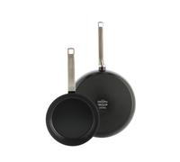 Set 2 Poêles 20 et 28 cm Evolution noire - Greenpan - Noir - Aluminium Noir