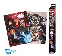 Set 2 Posters Chibi Jujutsu Kaisen Groupe et écoles