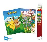 ABYstyle – Lot de 2 posters Pokémon Chibi – 52 x 38 cm