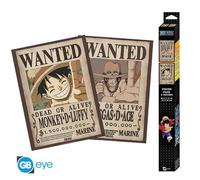 GB Eye – Set de 2 posters ONE PIECE Chibi «Wanted» Luffy & Ace