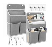 Set 2 Rangement Suspendu Avec 8 Crochets Pour Maison Et En Plein Air | Fabriqué en Coton RevêTement ImperméAble Pe - Respirant, Anti-Moisissure et Protection Contre L'Humidité