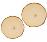 Set 2 Rondelles - 8 À 10 Cm - Bois