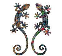 Set 2 Salamandres Porte-Bonheur, Déco Murale ou à Poser, H 35 cm