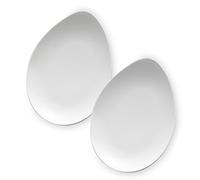 Set 2 sources Ovum 24 cm de porcelaine blanche - Spécial Cocktail