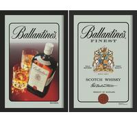 Set: 2 Spiegelbilder Coca-Cola Rétro Vintage Père Noël Cola Bouteille 20x30cm
