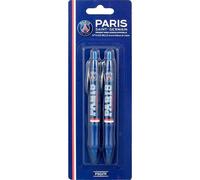 Set 2 Stylos À Bille Rétractables Psg Bleu