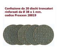 Set 20 Disques Pour Tronquer En Oxyde De Aluminium 38 MM + Arbre Code 28819