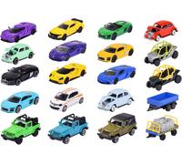 Set 20 Pièces-Véhicules Miniatures En Métal-Echelle 1/64Ème-Dès 3 Ans-212058595