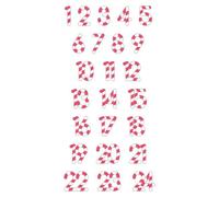 Set 24 Chiffres 3d Autocollants - Carton