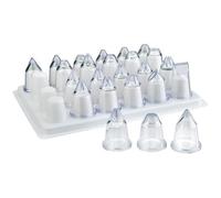 Set 24 douilles assorties - acrylique