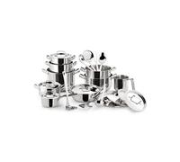 Lagostina Batterie de cuisine Sfiziosa 24 pièces Acier inox 18/10 Induction