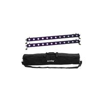 Set 2x led bar-12 uv bar + soft-bag