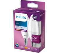 Set 2x LED Bulb Candle E14 B38 7W = 60W 806lm 4000K Neutral PHILIPS