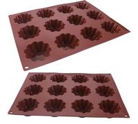 Set 2x Moule en silicone Moule à muffins DIY Moule à cupcakes Moule à pralines 29x20cm