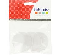 SET 3 BADGES PERSONNALISABLES - 6 CM