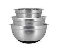 Set 3 bols a melanger en acier inoxydable anti-derapant