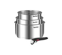 Set 3 Casseroles 16/18/20 cm + 1 poignée Tefal Ingenio Emotion L896S404 Argent Métal