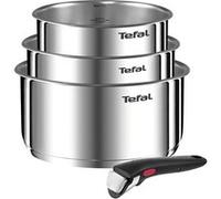 Tefal L896s404 Ingenio Emotion Set 3 Casseroles 16/18/20 Cm+1 Poignée - Inox - Tous Feux Dont Induction