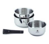 Set 3 Casseroles amovible 'réactif' inox 16/18/20 cm Laguiole LA-9120830
