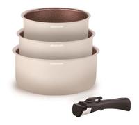Set 3 Casseroles Induction 16-18-20cm ARTHUR MARTIN AM2655 + 1 Poignée Amovible