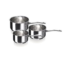Set 3 casseroles inox Chef 16, 18 et 20 cm Beka