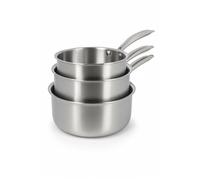 Set 3 casseroles triply en acier inoxydable induction 16/18 et 20cm - made in france
