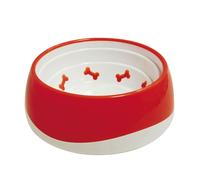 Set 3 ciotole in plastica tpr modello Bone per cani Croci